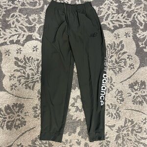 New Balance olive green Jogger Pants with White Logo